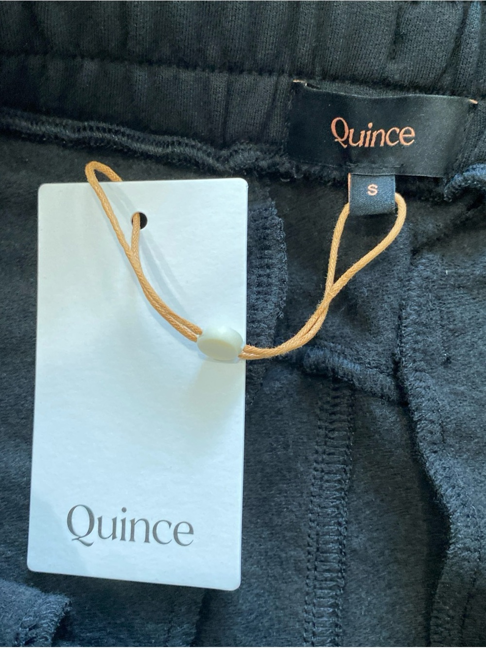 Quince Supersoft Fleece Jogger Mens Small Black Athleisure Gym Everyday Comfort - Picture 8 of 13